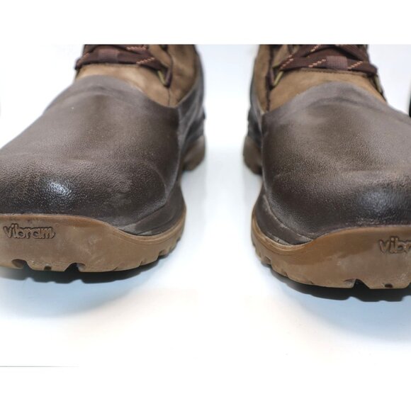 Muck Mens Brown Lace-Up Waterproof Work Boots Sz 11 Vibram Sole Grunge Gorpcore main image 5